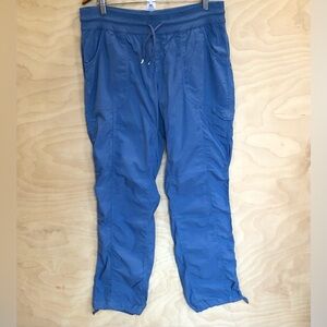 The North Face Hiking Pants Blue Elastic Waist Outwear Womens Size XL/TG.